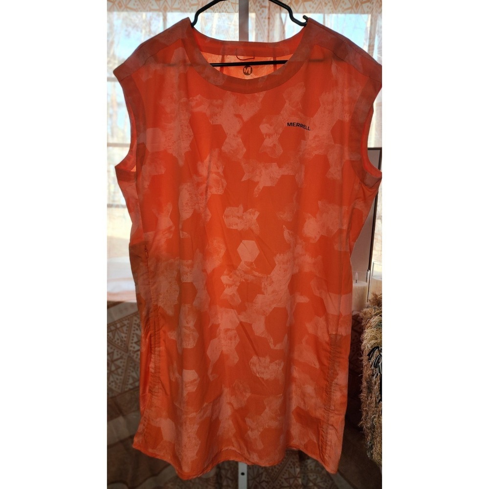 Merrell Hydro Hike Dress Sz XL/2XL Goldfish‎ Orange Performance Quick Dry UPF 50